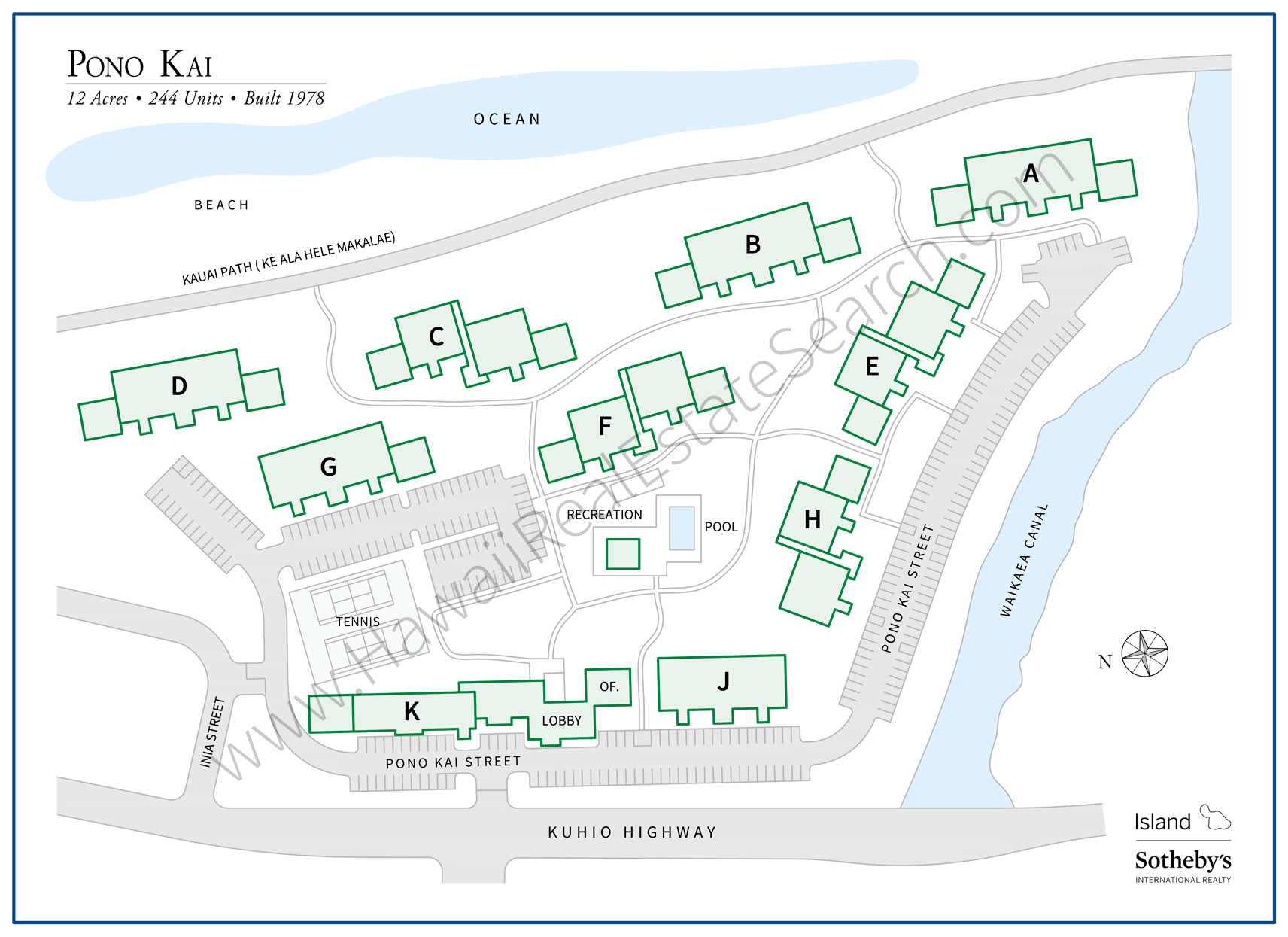 Pono Kai Property Site Map
